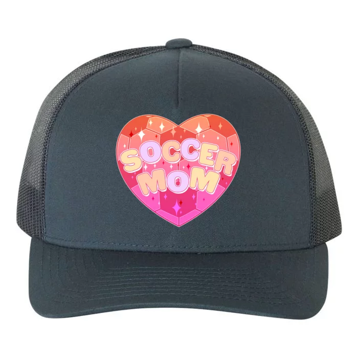 Cute Soccer Mom Soccer Ball Heart Yupoong Adult 5-Panel Trucker Hat