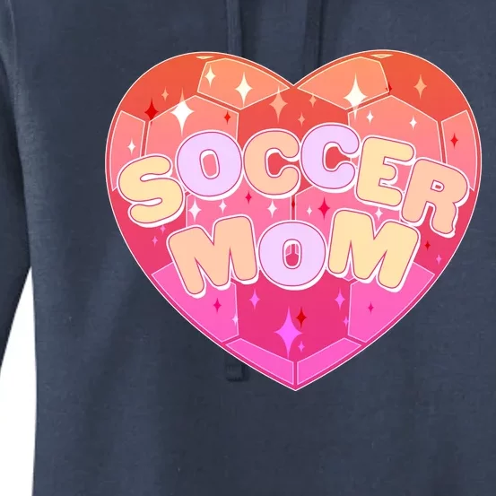 Cute Soccer Mom Soccer Ball Heart Women's Pullover Hoodie