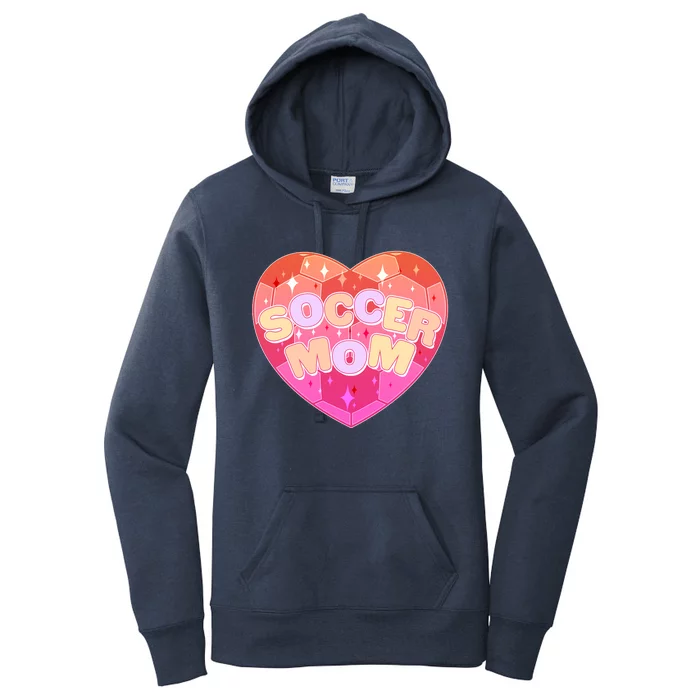 Cute Soccer Mom Soccer Ball Heart Women's Pullover Hoodie