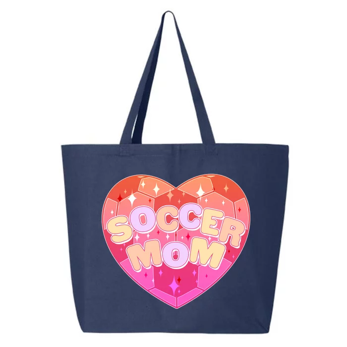 Cute Soccer Mom Soccer Ball Heart 25L Jumbo Tote