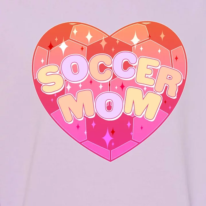 Cute Soccer Mom Soccer Ball Heart Garment-Dyed Sweatshirt