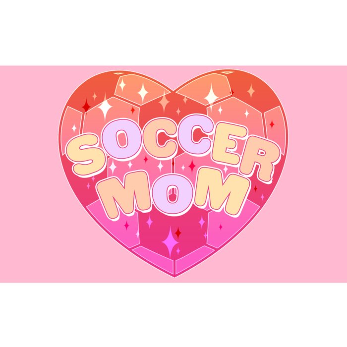 Cute Soccer Mom Soccer Ball Heart Bumper Sticker