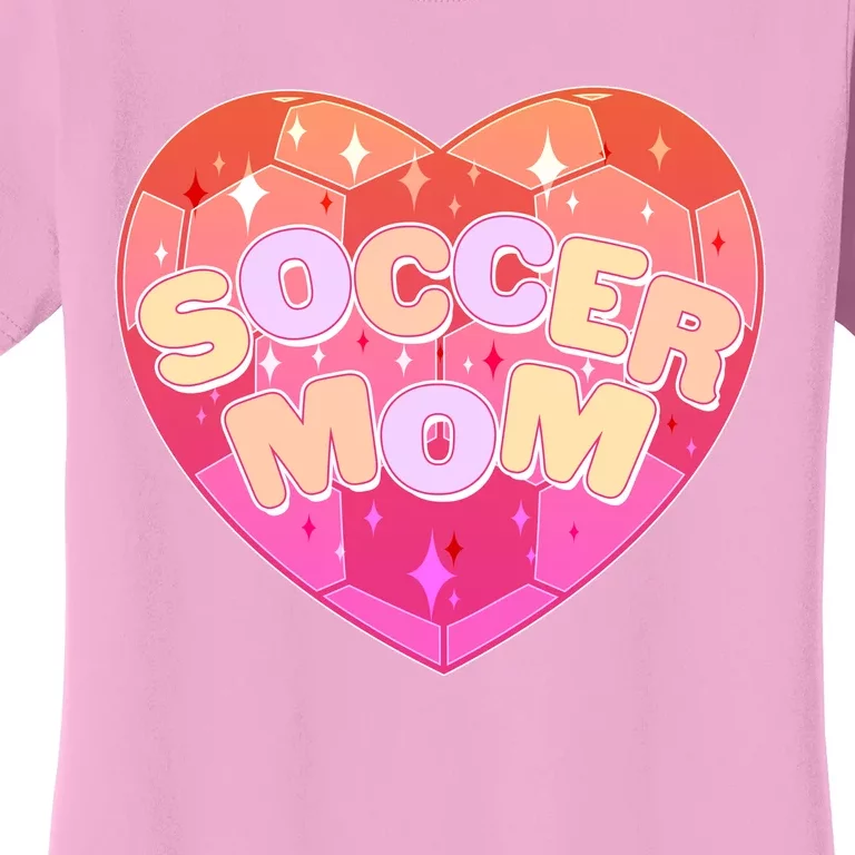 Cute Soccer Mom Soccer Ball Heart Women's T-Shirt