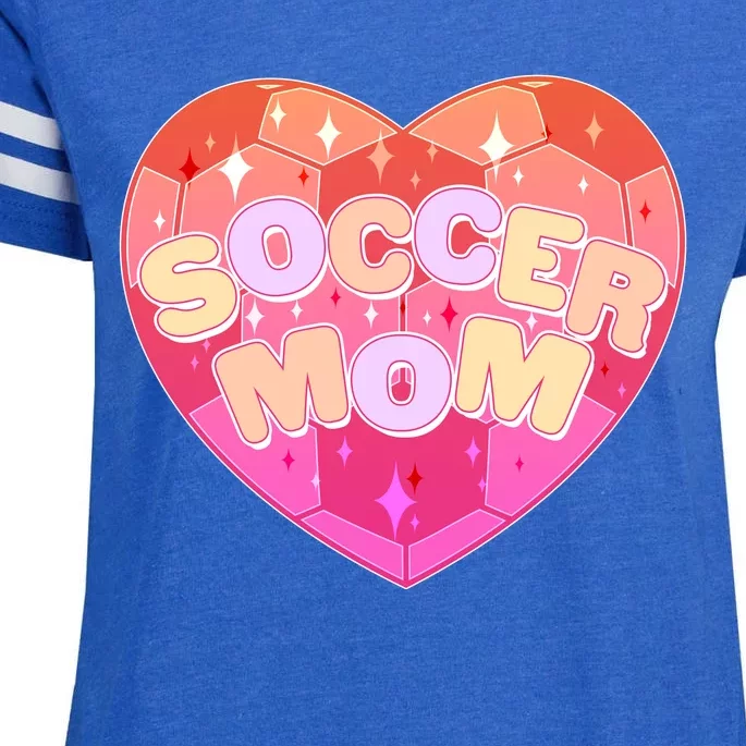 Cute Soccer Mom Soccer Ball Heart Enza Ladies Jersey Football T-Shirt