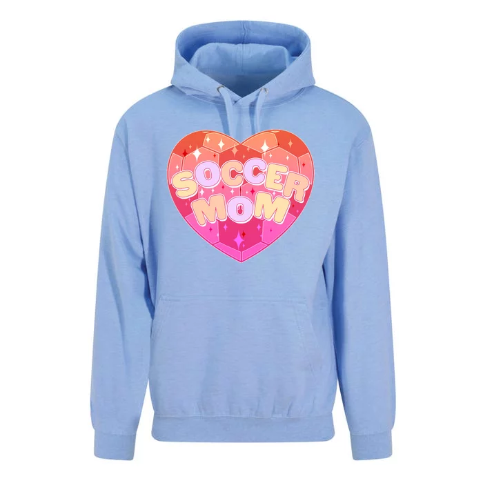 Cute Soccer Mom Soccer Ball Heart Unisex Surf Hoodie