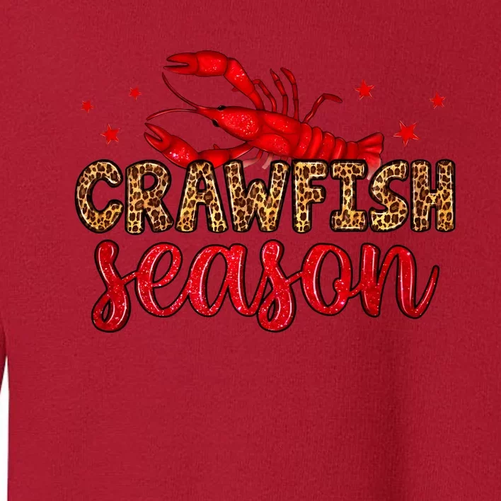 Crawfish Season Mardi Gras Party Toddler Sweatshirt