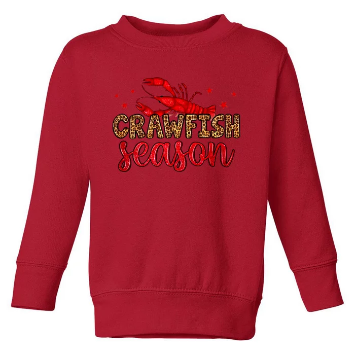 Crawfish Season Mardi Gras Party Toddler Sweatshirt