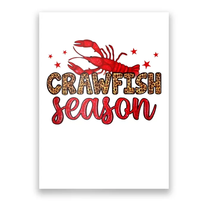 Crawfish Season Mardi Gras Party Poster