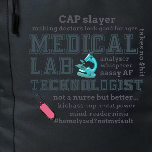 Cap Slayer Making Doctors Look Good For Ages Medical Lab Technologist Lab Week Daily Commute Backpack