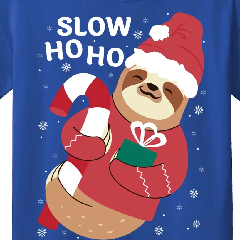 Christmas Sloth Merry Slothmas Slow Ho Ho Funny Sloth Great Gift Kids T-Shirt