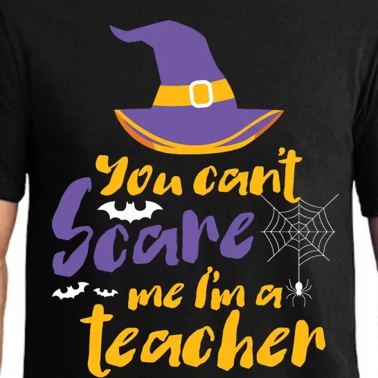 Cant Scare Me Im A Teacher Spooky Witch Halloween Pajama Set