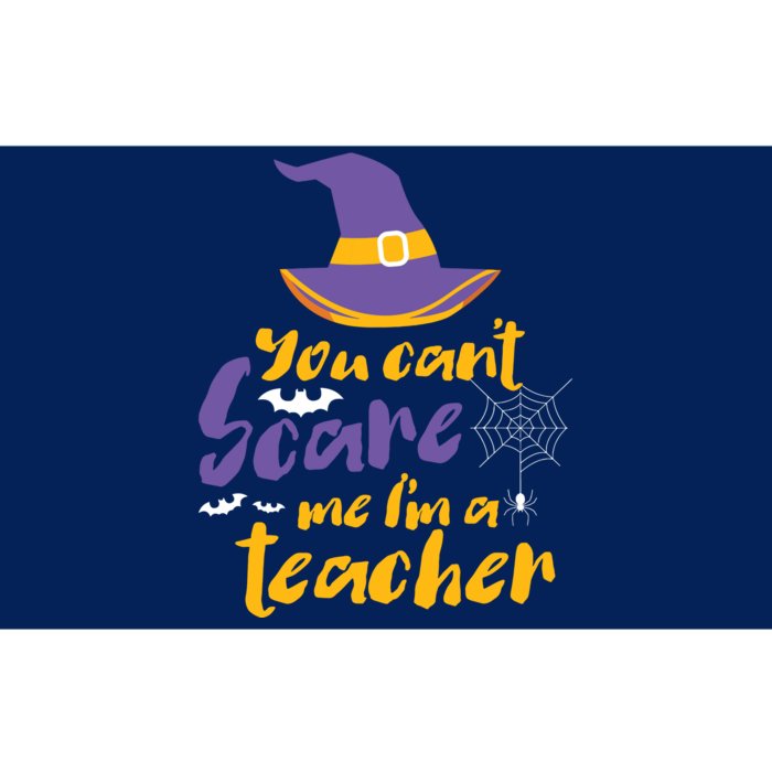 Cant Scare Me Im A Teacher Spooky Witch Halloween Bumper Sticker