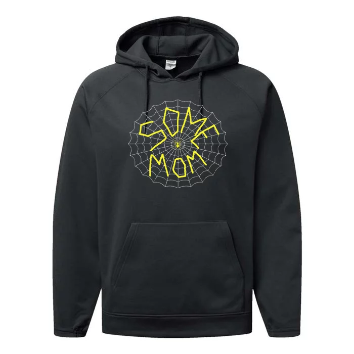 CharlotteS Some Mom Spider Web Performance Fleece Hoodie