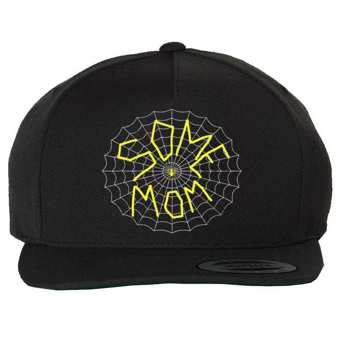 CharlotteS Some Mom Spider Web Wool Snapback Cap