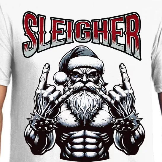 Chistmas Sleigher, Metal Santa Pajama Set