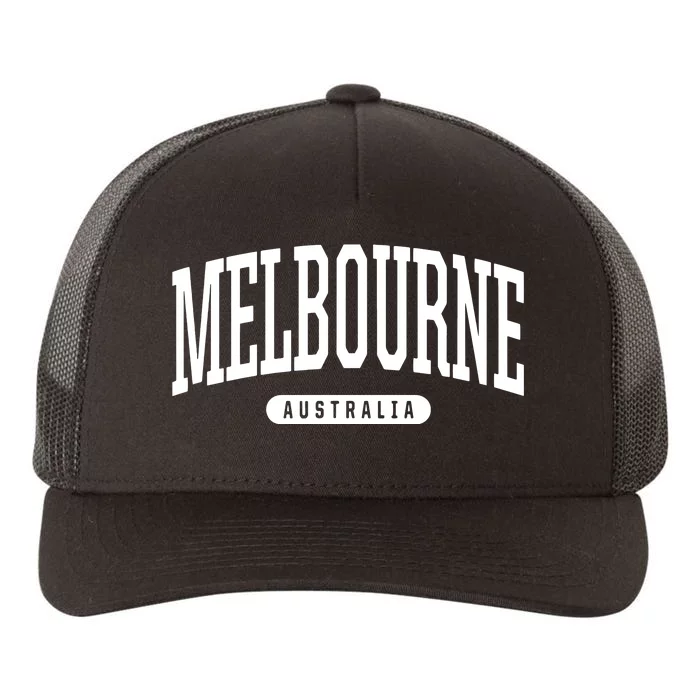 College Style Melbourne Australia Souvenir Gift Yupoong Adult 5-Panel Trucker Hat