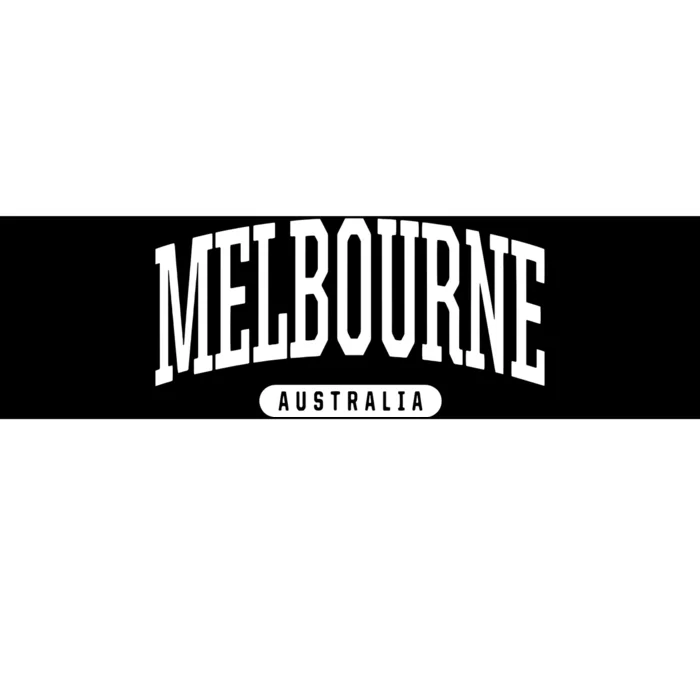 College Style Melbourne Australia Souvenir Gift Bumper Sticker