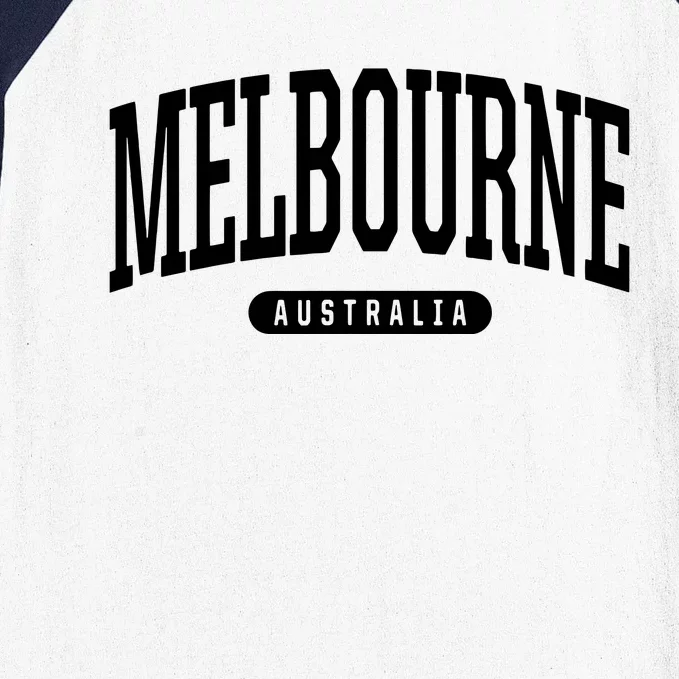 College Style Melbourne Australia Souvenir Gift Baseball Sleeve Shirt