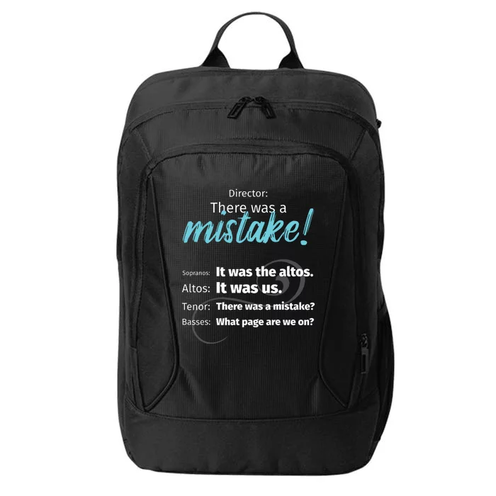 Choir Singing Music There Was A Mistake City Backpack