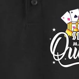 Cute Slot Machine Queen Funny Casino Gambling Dry Zone Grid Performance Polo