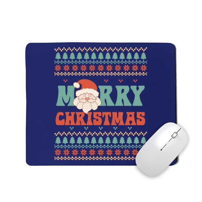 Cute Santa Merry Christmas Mousepad