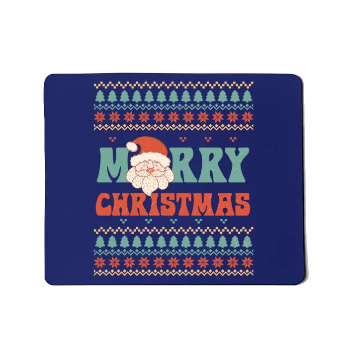 Cute Santa Merry Christmas Mousepad