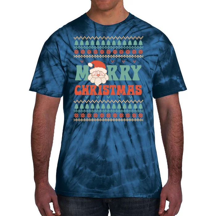 Cute Santa Merry Christmas Tie-Dye T-Shirt