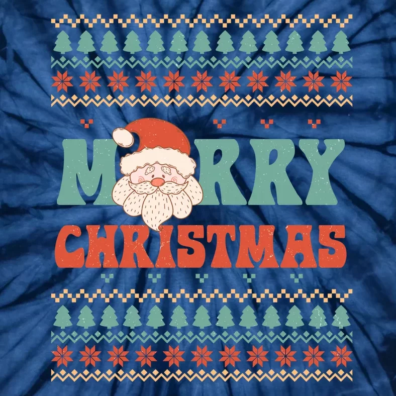 Cute Santa Merry Christmas Tie-Dye T-Shirt