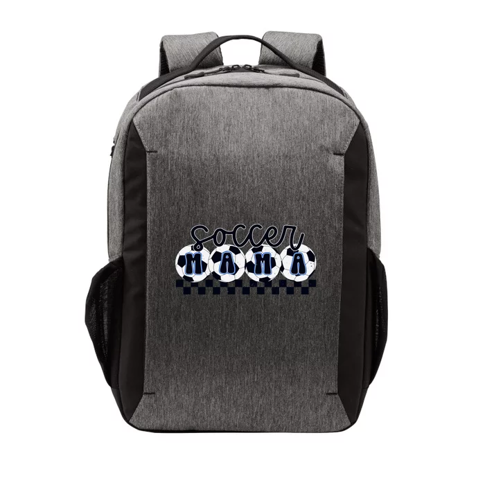 Checkered Soccer Mama Game Day Vector Backpack