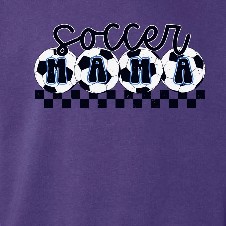 Checkered Soccer Mama Game Day Toddler Hoodie