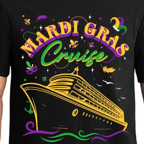 Cruise Ship Mardi Gras Ship Vacation Family Trip Gift Pajama Set