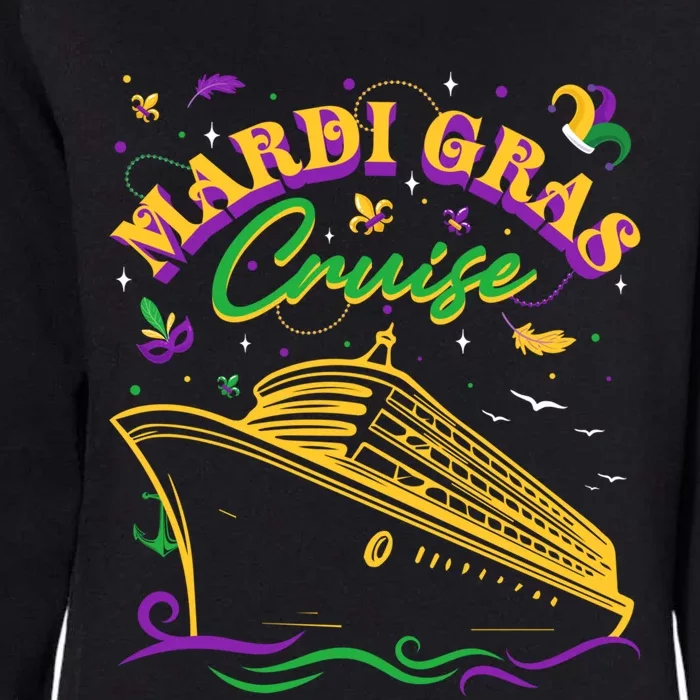 Cruise Ship Mardi Gras Ship Vacation Family Trip Gift Womens California Wash Sweatshirt