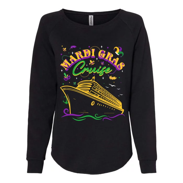 Cruise Ship Mardi Gras Ship Vacation Family Trip Gift Womens California Wash Sweatshirt