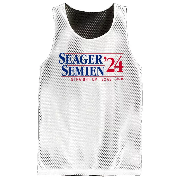 Corey Seager & Marcus Semien 24 Texas Baseball Mesh Reversible Basketball Jersey Tank