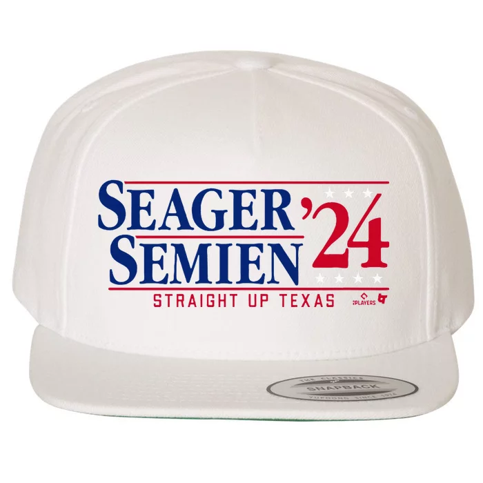 Corey Seager & Marcus Semien 24 Texas Baseball Wool Snapback Cap