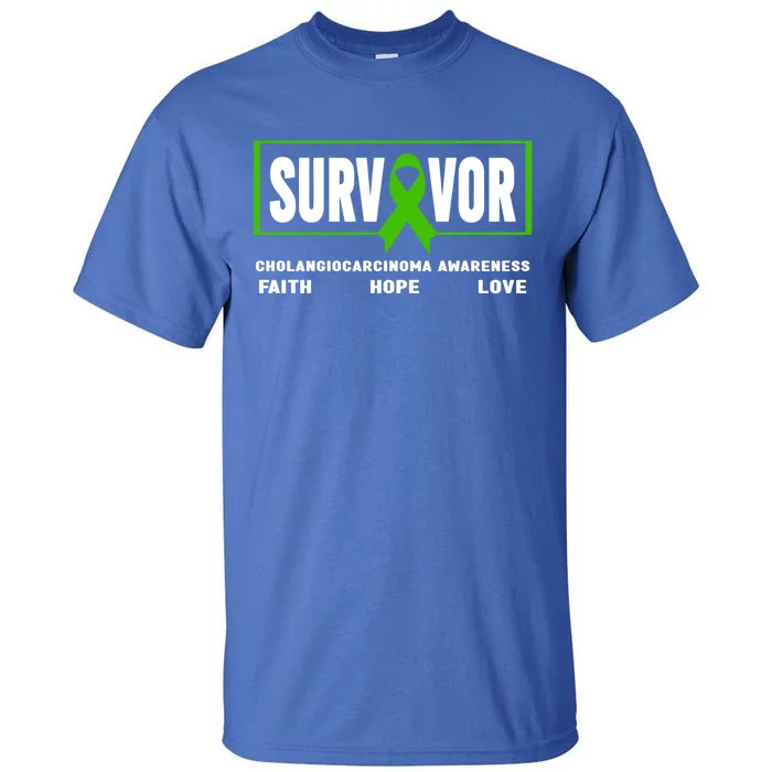 Cholangiocarcinoma Survivor Meaningful Gift Cholangiocarcinoma Awareness Gift Tall T-Shirt