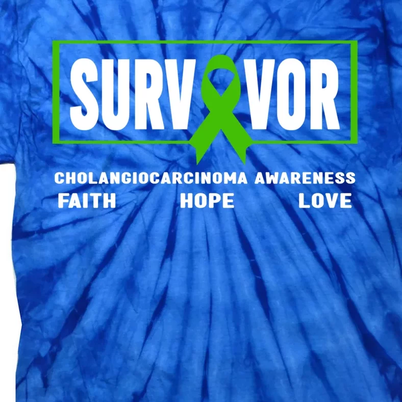 Cholangiocarcinoma Survivor Meaningful Gift Cholangiocarcinoma Awareness Gift Tie-Dye T-Shirt