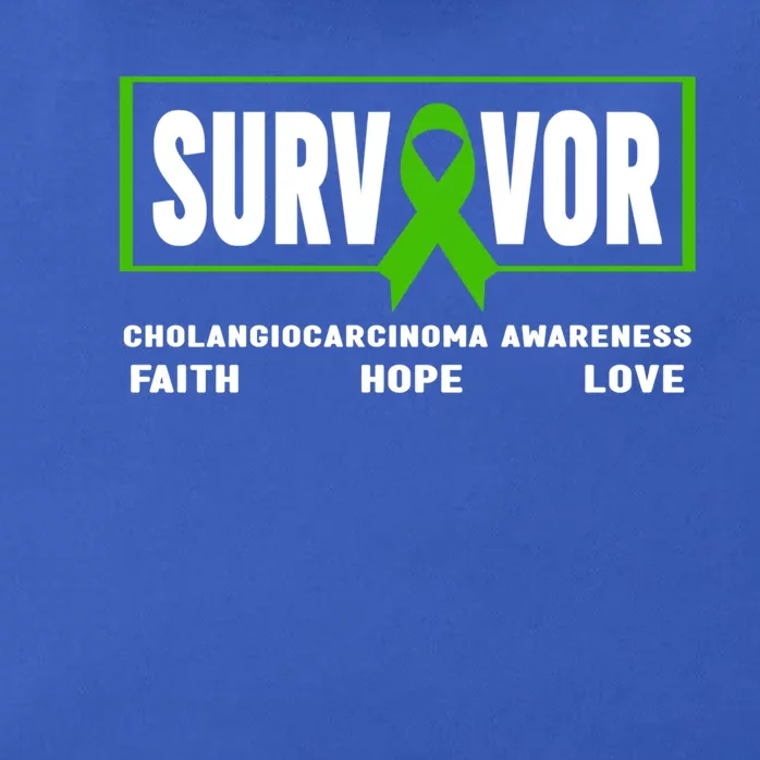 Cholangiocarcinoma Survivor Meaningful Gift Cholangiocarcinoma Awareness Gift Zip Tote Bag