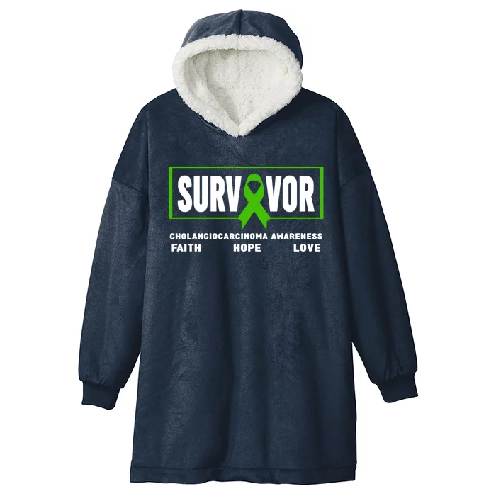 Cholangiocarcinoma Survivor Meaningful Gift Cholangiocarcinoma Awareness Gift Hooded Wearable Blanket