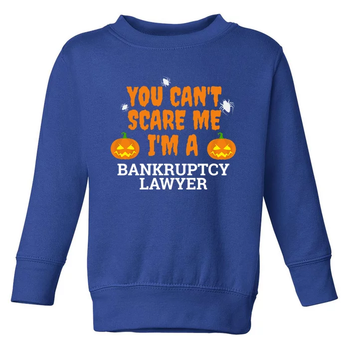 CanT Scare Me Bankruptcy Lawyer Scary Attorney Halloween Meaningful Gift Toddler Sweatshirt