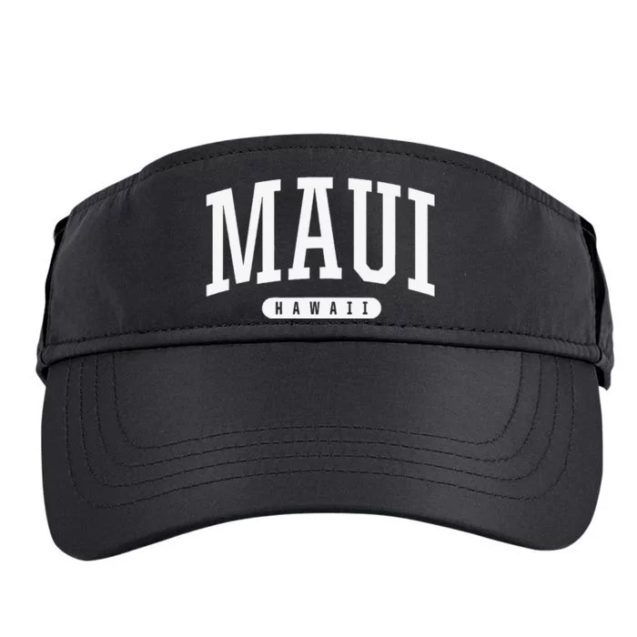 College Style Maui Hawaii Souvenir Gift Adult Drive Performance Visor