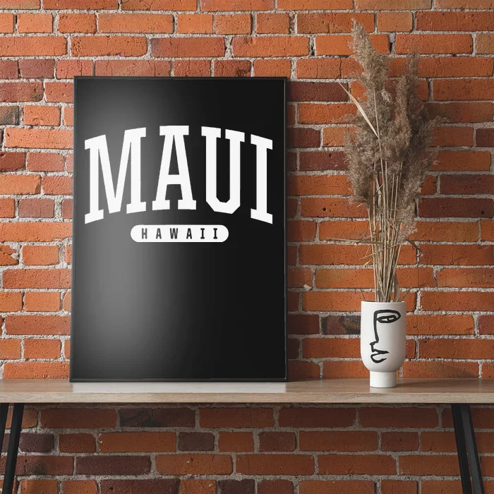 College Style Maui Hawaii Souvenir Gift Poster