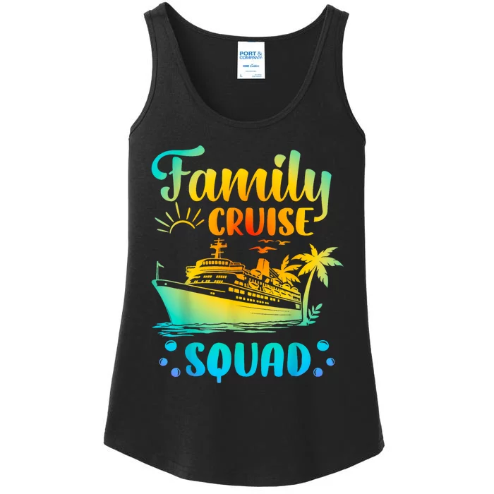 Cruise Squad Matching Family Group Fun Cruise Trips Ladies Essential Tank