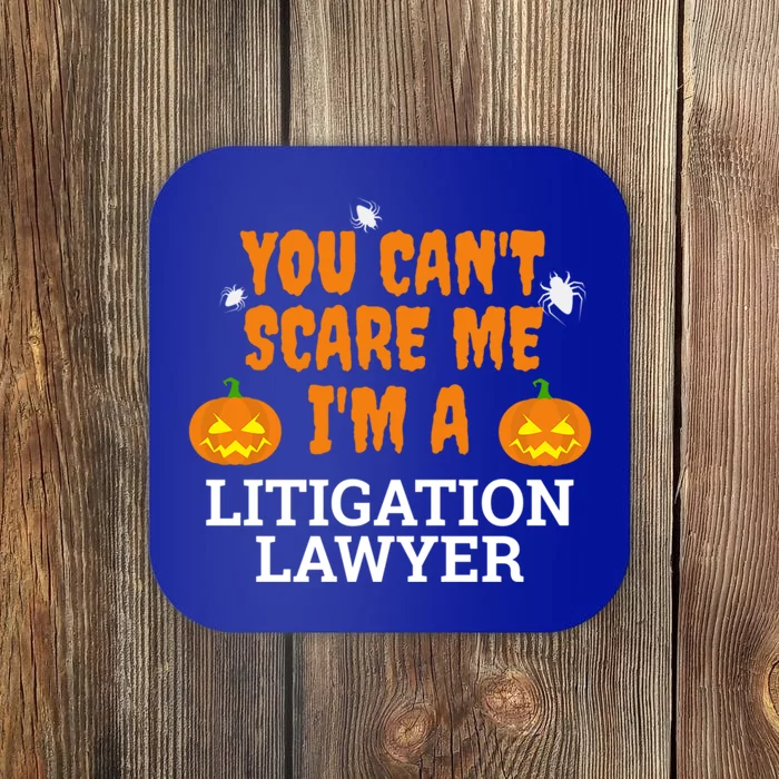 CanT Scare Me Litigation Lawyer Scary Halloween Attorney Gift Coaster