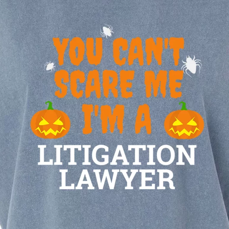 CanT Scare Me Litigation Lawyer Scary Halloween Attorney Gift Garment-Dyed Women's Muscle Tee