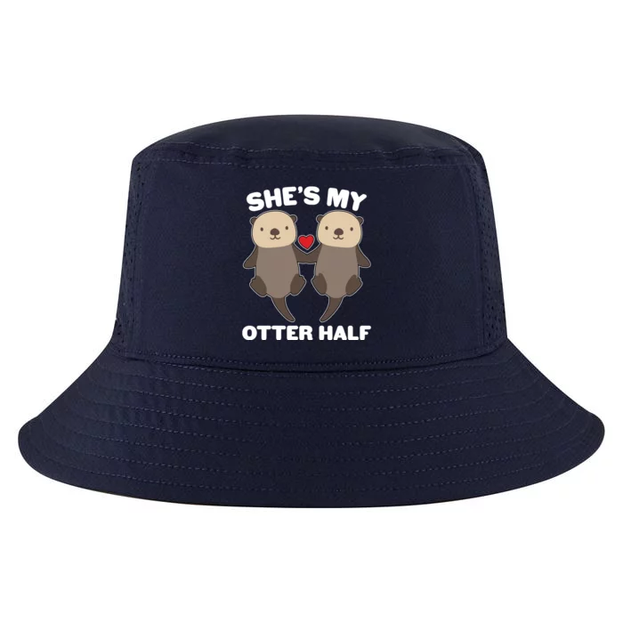 Cute She's My Otter Half Matching Couples Shirt Cool Comfort Performance Bucket Hat