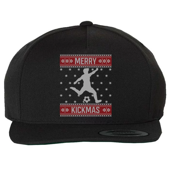 Christmas Soccer Merry Kickmas Ball Sport Player Xmas Meaningful Gift Wool Snapback Cap