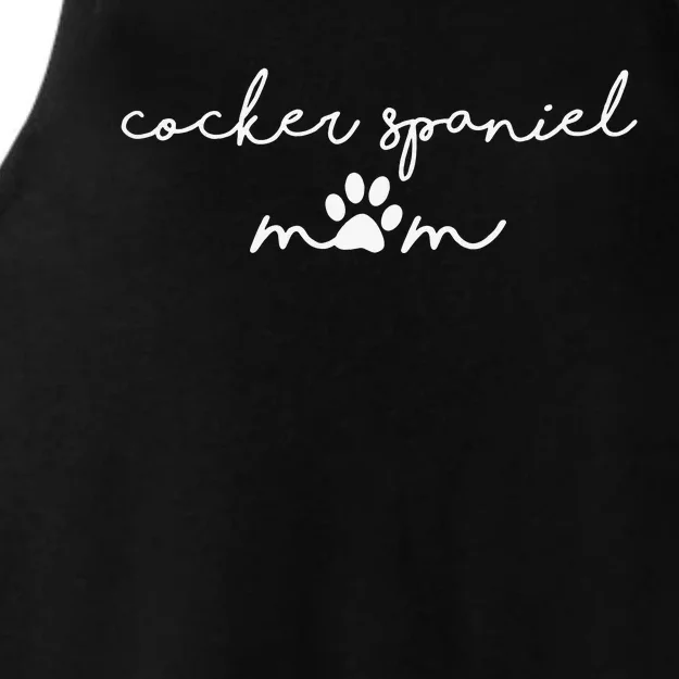 Cocker Spaniel Mom funny pet lovers Ladies Tri-Blend Wicking Tank