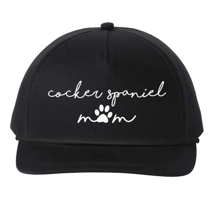 Cocker Spaniel Mom funny pet lovers Snapback Five-Panel Rope Hat