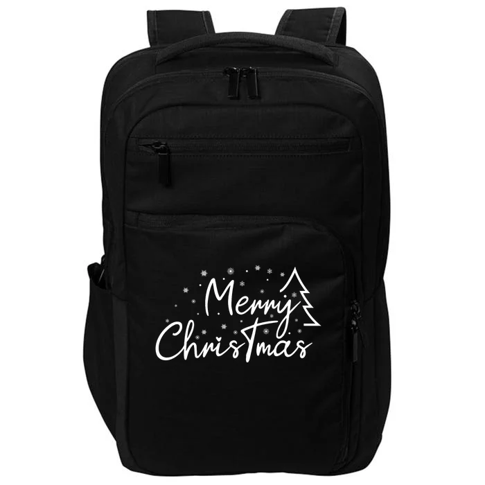 Cute Simple Merry Christmas Tree Family Matching Pajama Xmas Impact Tech Backpack